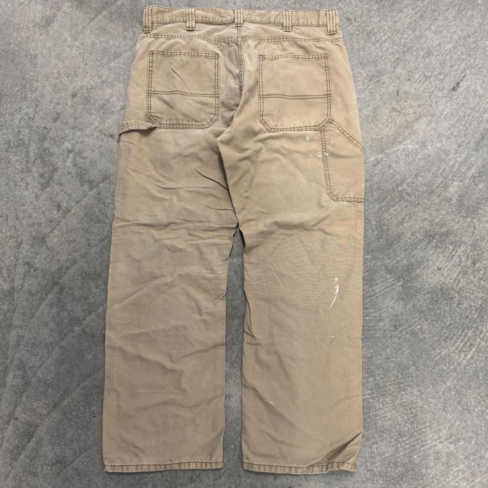Earthtone Carpenter Pants Men's Blue Mountain Cream Distressed Workwear 36x30